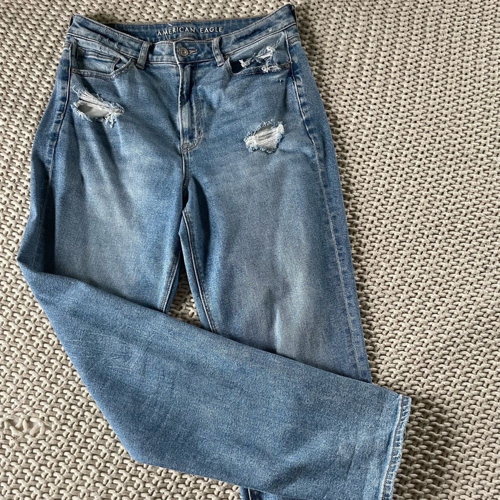 American Eagle Outfitters Blue Straight Leg Jeans